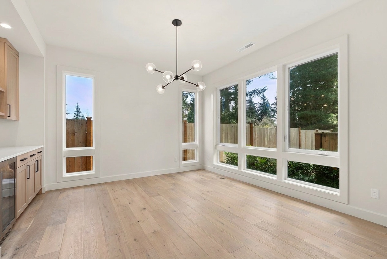 The dining room before staging